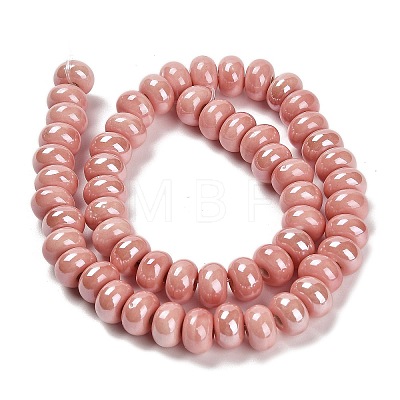 Porcelain Rondelle Beads PORC-Q001-01I-1