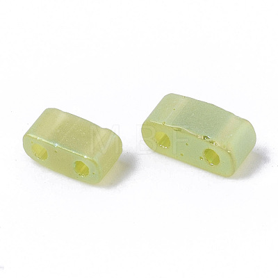 2-Hole Transparent Glass Seed Beads SEED-S023-41B-02-1