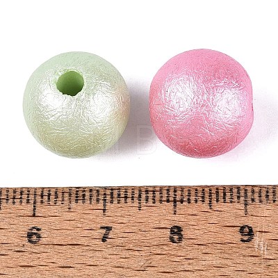Luminous UV Plating Opaque Acrylic Beads OACR-Q204-16MM-01-1