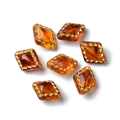 Imitation Amber Transparent Acrylic Beads MACR-D071-02B-1