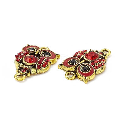 Alloy Rhinestone Connector Charms FIND-C019-10AG-02-1