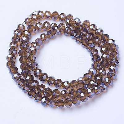 Electroplate Glass Beads Strands EGLA-A044-T6mm-A02-1