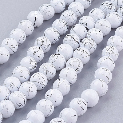 Drawbench Glass Bead Strands GLAD-S074-8mm-74-1