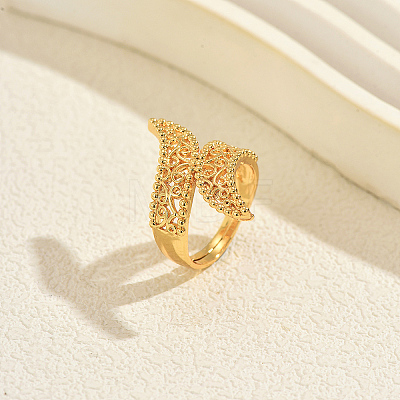 Brass Cuff Open Rings for Women MB5313-2-1