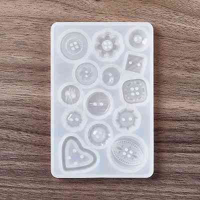 DIY Button Silicone Molds X-DIY-E055-30-1