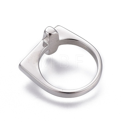 Tarnish Resistant 304 Stainless Steel Finger Rings RJEW-O032-12P-18mm-1