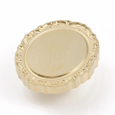 3D Embossed Photo Frame Brass Wax Seal Stamp Head AJEW-H138-01H-1