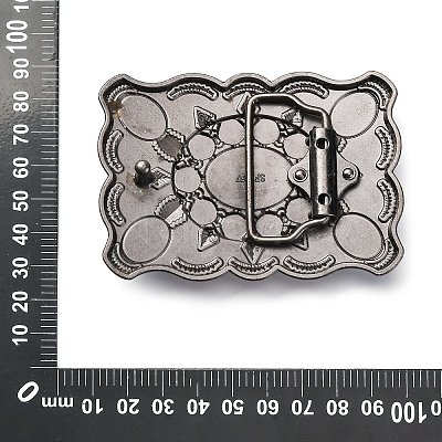 Bohemia Synthetic Turquoise Belt Buckle for Men FIND-WH0156-44-1
