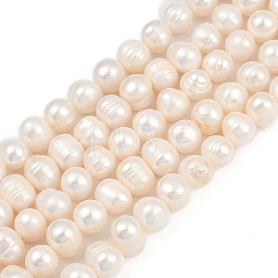 Natural Cultured Freshwater Pearl Beads Strands PEAR-I007-07Z-09C-1