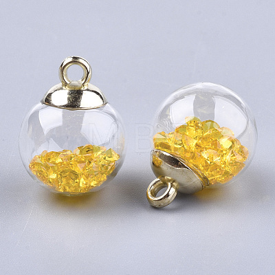 Glass Ball Pendants X-GLAA-T003-04D-1