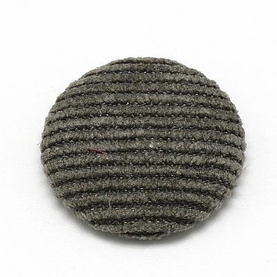 Corduroy Cloth Fabric Covered Cabochons WOVE-S084-25C-1