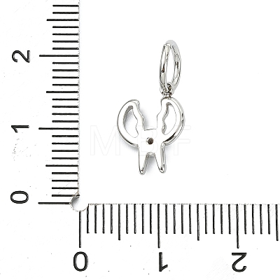 304 Stainless Steel Rhinestone Pendants STAS-A145-04K-P-1