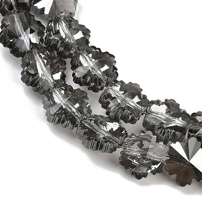 Electroplate Glass Beads Strands EGLA-B011-01A-PL02-1