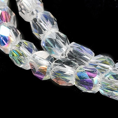 Electroplate Glass Beads Strand EGLA-J041-4mm-AB01-1