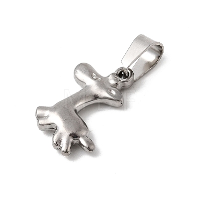 Animal Theme 304 Stainless Steel Pendants STAS-B167-27A-P-1