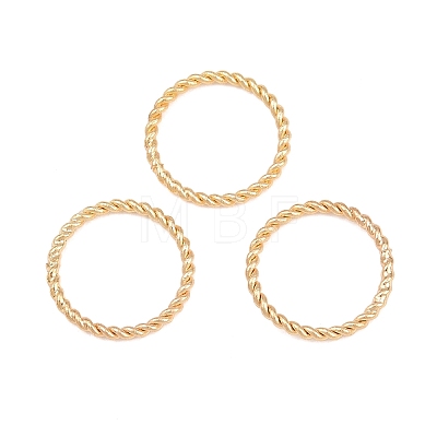 Brass Soldered Closed Jump Rings KK-K253-15E-03G-1