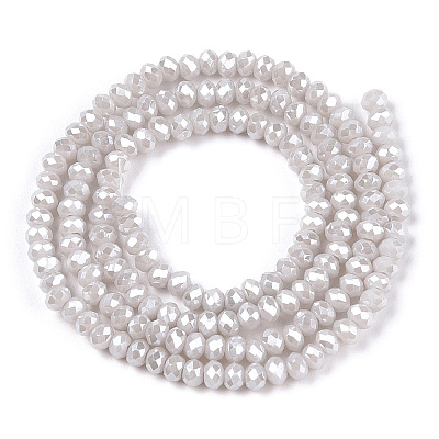 Electroplate Glass Beads Strands EGLA-A034-P1mm-A15-1-1