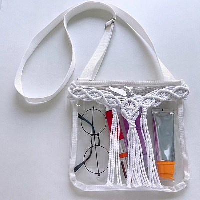 Transparent PVC Adjustable Crossbody Bags for Women MAKN-PW0001-105A-1