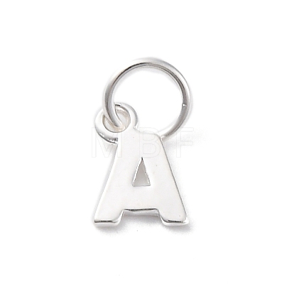 925 Sterling Silver Letter Charms STER-C012-01S-A-1
