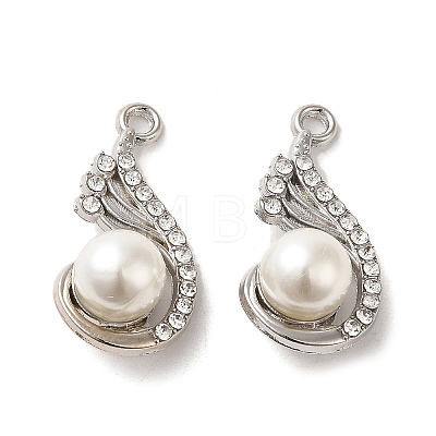 Alloy with Rhinestone Pendants FIND-B032-05P-1