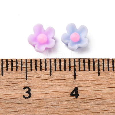 Flower Opaque Resin Cabochons FIND-L019-02D-1