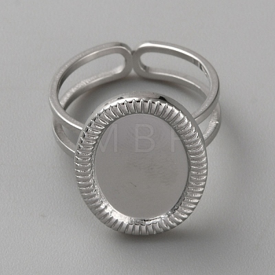 304 Stainless Steel Cuff Ring Findings FIND-WH0148-125H-P-1