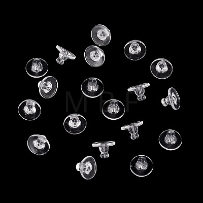 100Pcs Silicone Ear Nuts SIL-TADJ0001-11-1