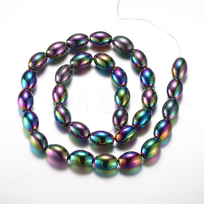Electroplate Magnetic Synthetic Hematite Bead Strands G-A164-12E-01-1