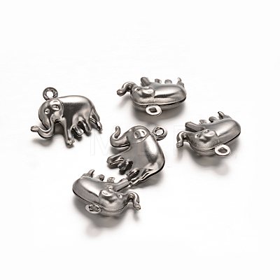 Elephant 304 Stainless Steel Charm Pendants STAS-D111-09-1