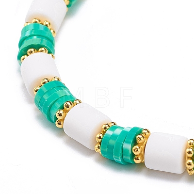 Handmade Polymer Clay Stretch Bracelet Sets BJEW-JB08766-1