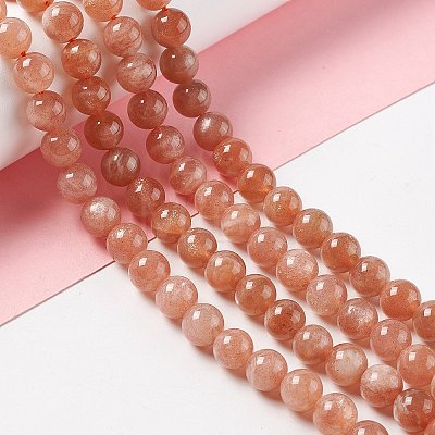 Natural Sunstone Beads Strands X-G-A205-28B-1