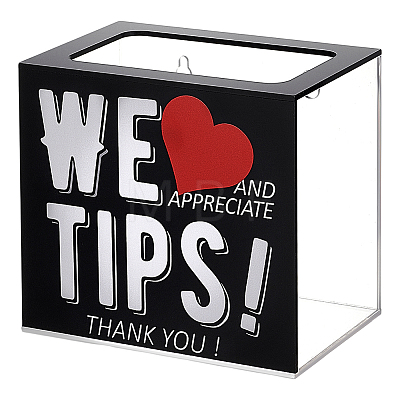 Acrylic Donate Tips Storage Boxes CON-WH0099-83A-1