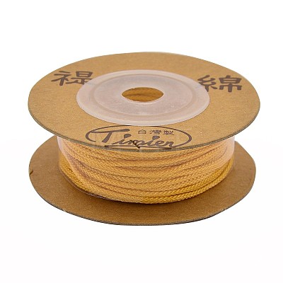 Eco-Friendly Dyed Round Nylon Cotton Braided Cords Threads OCOR-L001-821-308-1