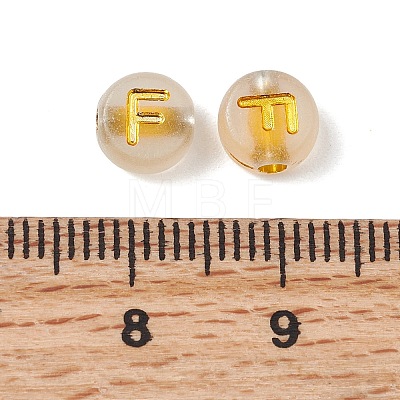 Luminous Transparent Acrylic Beads OACR-P037-01B-F-1