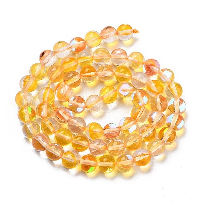 Transparent Glass Beads GLAA-B022-6mm-06-1