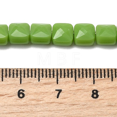 Opaque Glass Beads Strands GLAA-L050-C15-1