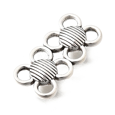Tibetan Style Alloy Links Connector Charms FIND-D042-07E-AS-1