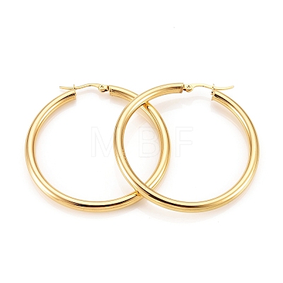 304 Stainless Steel Hoop Earrings EJEW-H358-08G-A-1