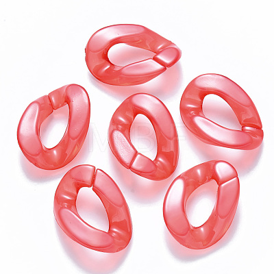 Imitation Jelly Acrylic Linking Rings OACR-S036-001B-E07-1