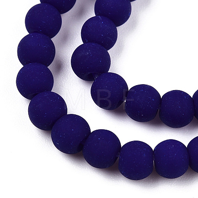 Opaque Glass Beads Strands GLAA-T032-P4mm-MD03-1