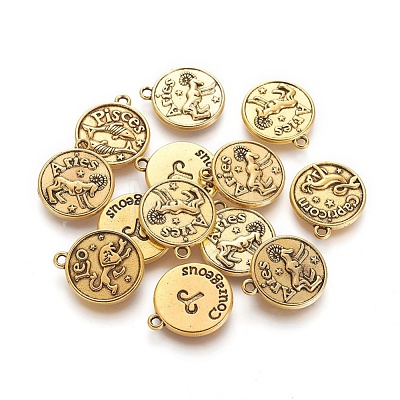 Tibetan Style Alloy Pendants X-PALLOY-E196-AG-1