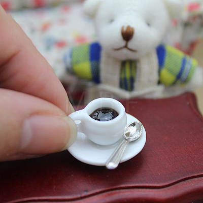 Mini Porcelain Coffee Cups with Tray & Spoon X-BOTT-PW0001-207-1