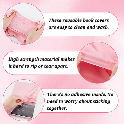 Elastic Fabric Book Covers AJEW-CP0008-68A-1