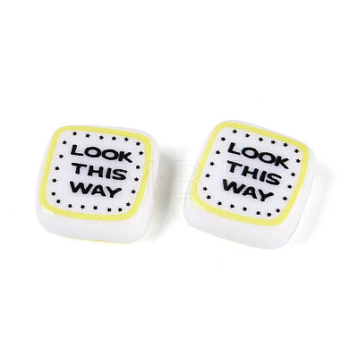 Printed Opaque Resin Beads RESI-N043-10C-1