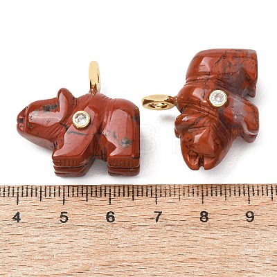 Natural & Synthetic Mixed Stone Carved Pendants G-H357-02G-1