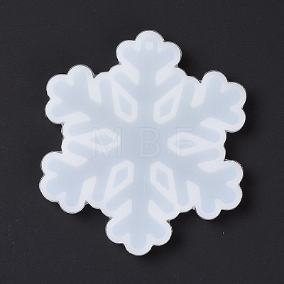 Snowflake Pendant Silicone Molds X-DIY-K051-26-1