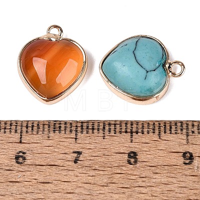 Natural & Synthetic Mixed Stone Pendants G-N371-18C-G-1