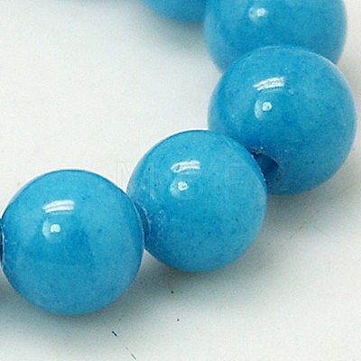 Natural Mashan Jade Round Beads Strands G-D263-12mm-XS20-1