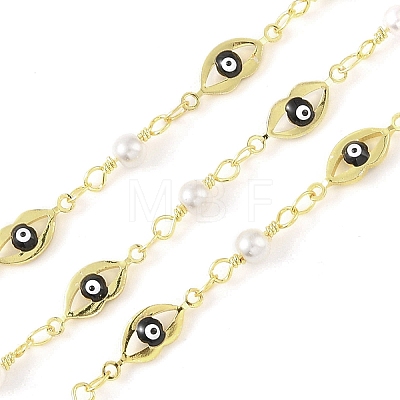 Enamel Lip Link Chains CHC-C006-02G-01-1