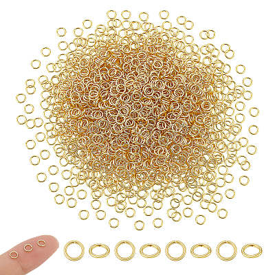 2000Pcs 304 Stainless Steel Open Jump Rings STAS-PH0007-63-1